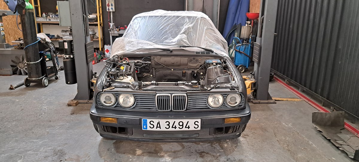 bmw e30 swap m52b28 vulkangrau