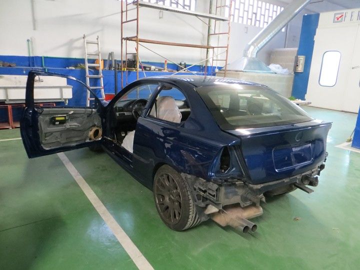 Lemans blue bmw e46 swap m54
