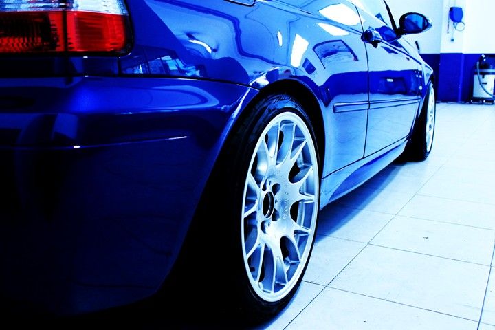 Compact e46 lemans blue bbs motorsport