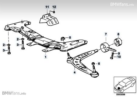 Esquema silentblock BMW e30 conversion