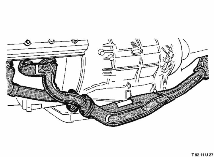 Escape motor bmw m60 V8 e34, e32, e38, e31