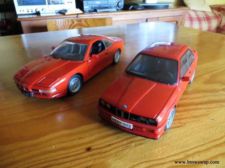BMW 850i Revell y M3 e30 Autoart 1/18