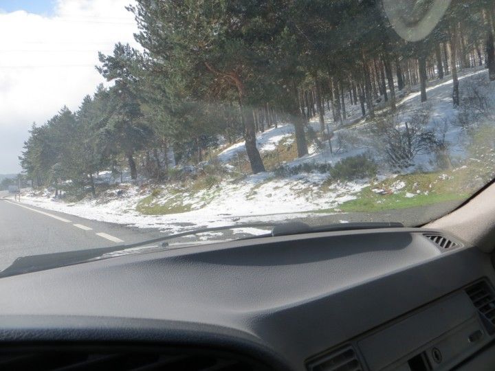 Nieve sierra de madrid