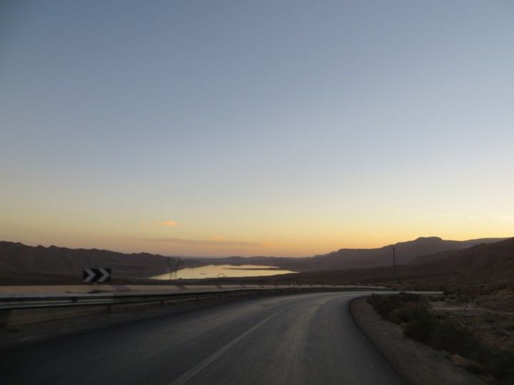 Vistas tramo enlace rally clasicos por marruecos