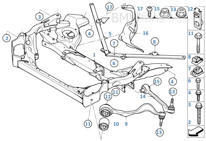 Silentblock brazo delantero bmw e90